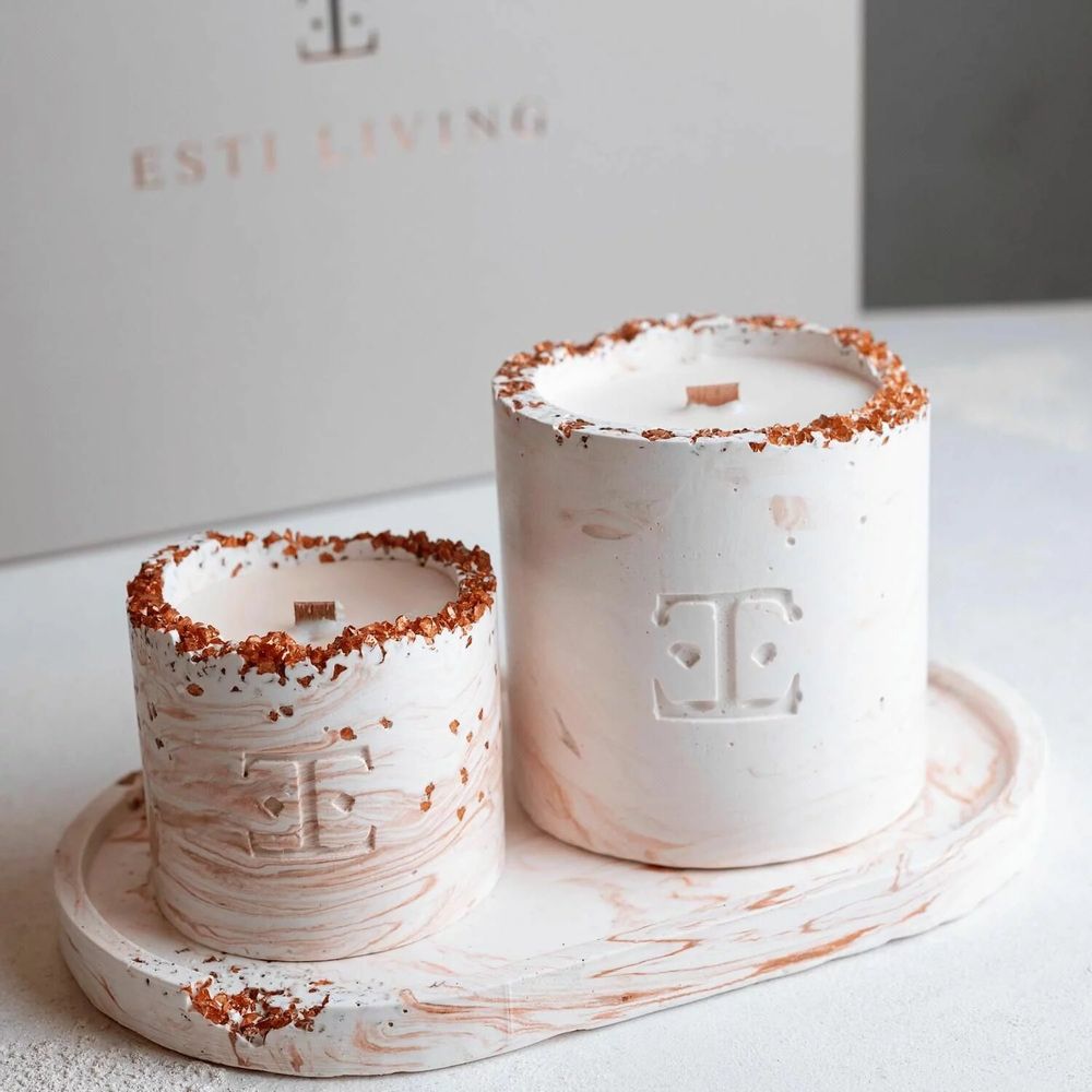 Candles - Antique Gold - Crystal Candle - ESTI LIVING