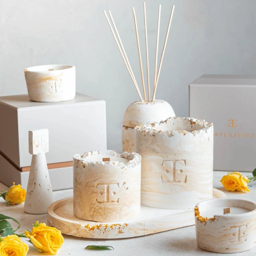 Bougies - Fresh Bloom - Bougie en pierres précieuses - ESTI LIVING