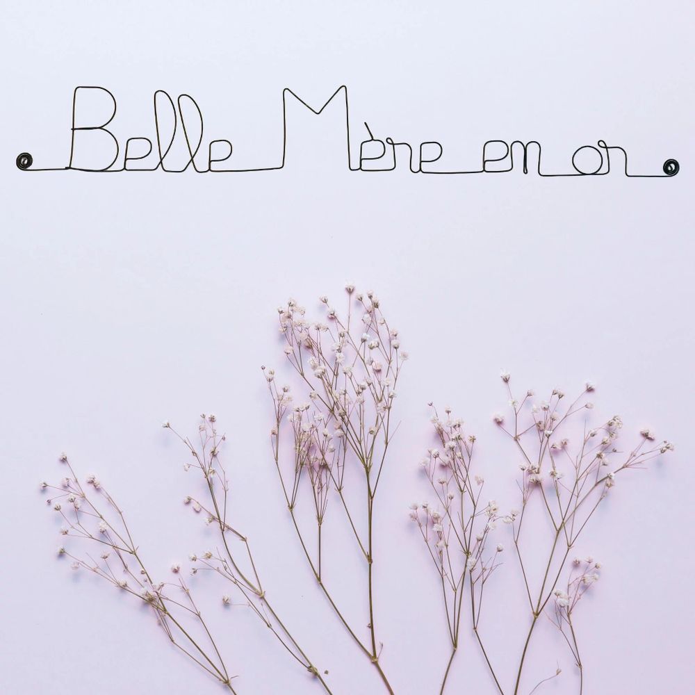 Other wall decoration - Wire Wall Decoration " Golden Mother-in-law ” - to be punched - BIJOUX DE MUR