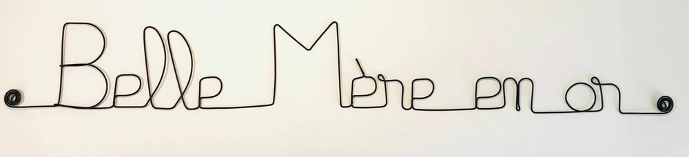 Other wall decoration - Wire Wall Decoration " Golden Mother-in-law ” - to be punched - BIJOUX DE MUR