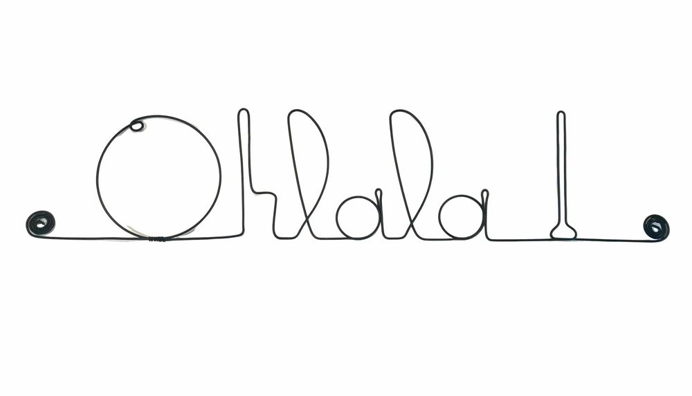 Other wall decoration - Wire Wall Decor " Ohlala! ” - to pin - BIJOUX DE MUR