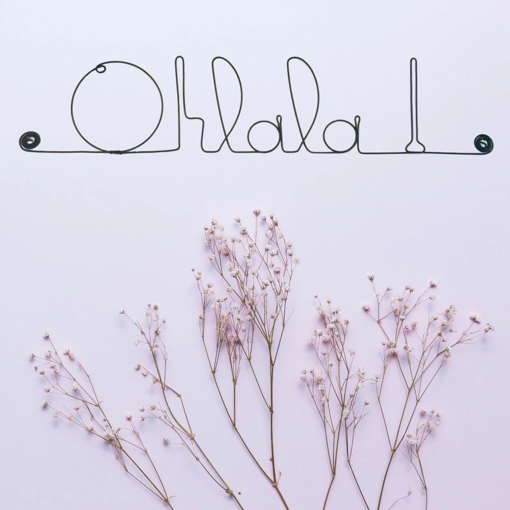 Other wall decoration - Wire Wall Decor " Ohlala! ” - to pin - BIJOUX DE MUR