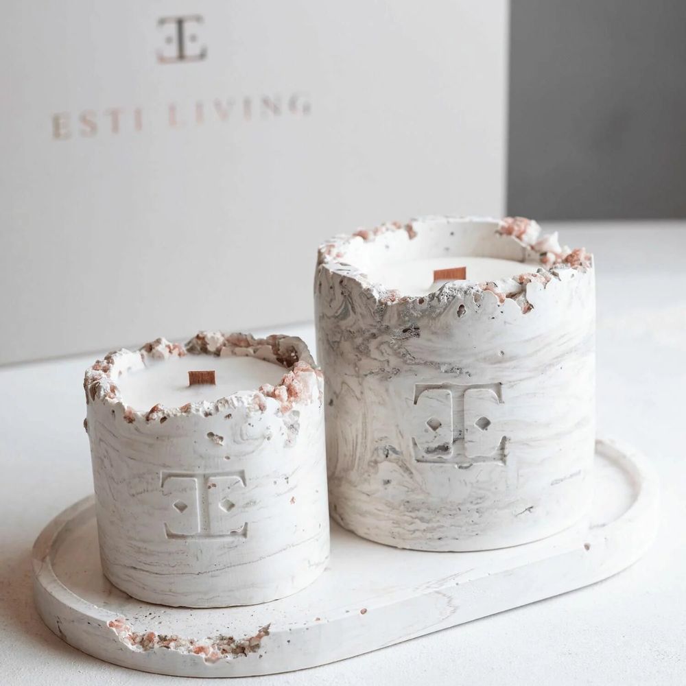 Candles - Moon and Fig - Gemstone Candle - ESTI LIVING