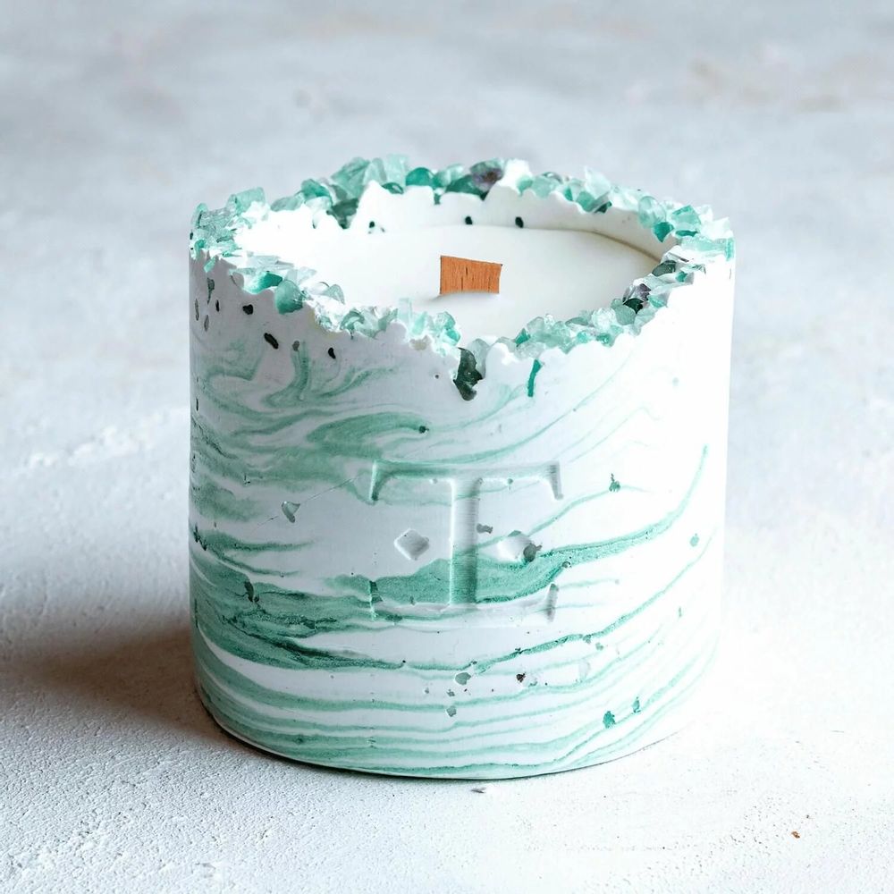 Candles - Mystic Green - Gemstone Candle - ESTI LIVING