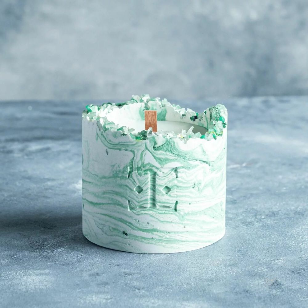 Candles - Mystic Green - Gemstone Candle - ESTI LIVING