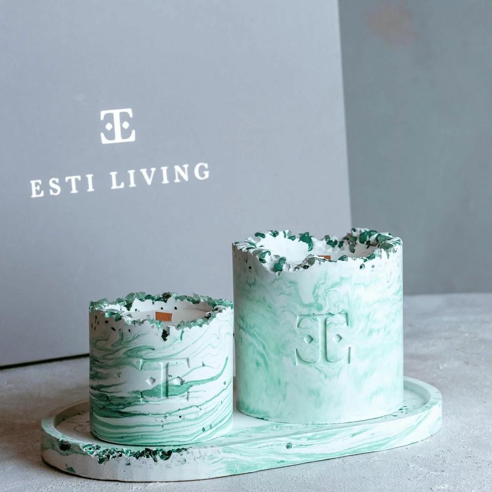 Candles - Mystic Green - Gemstone Candle - ESTI LIVING