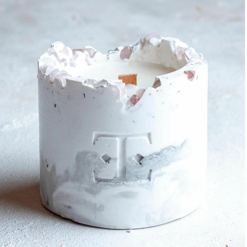 Candles - Silver Glow - Gemstone Candle - ESTI LIVING