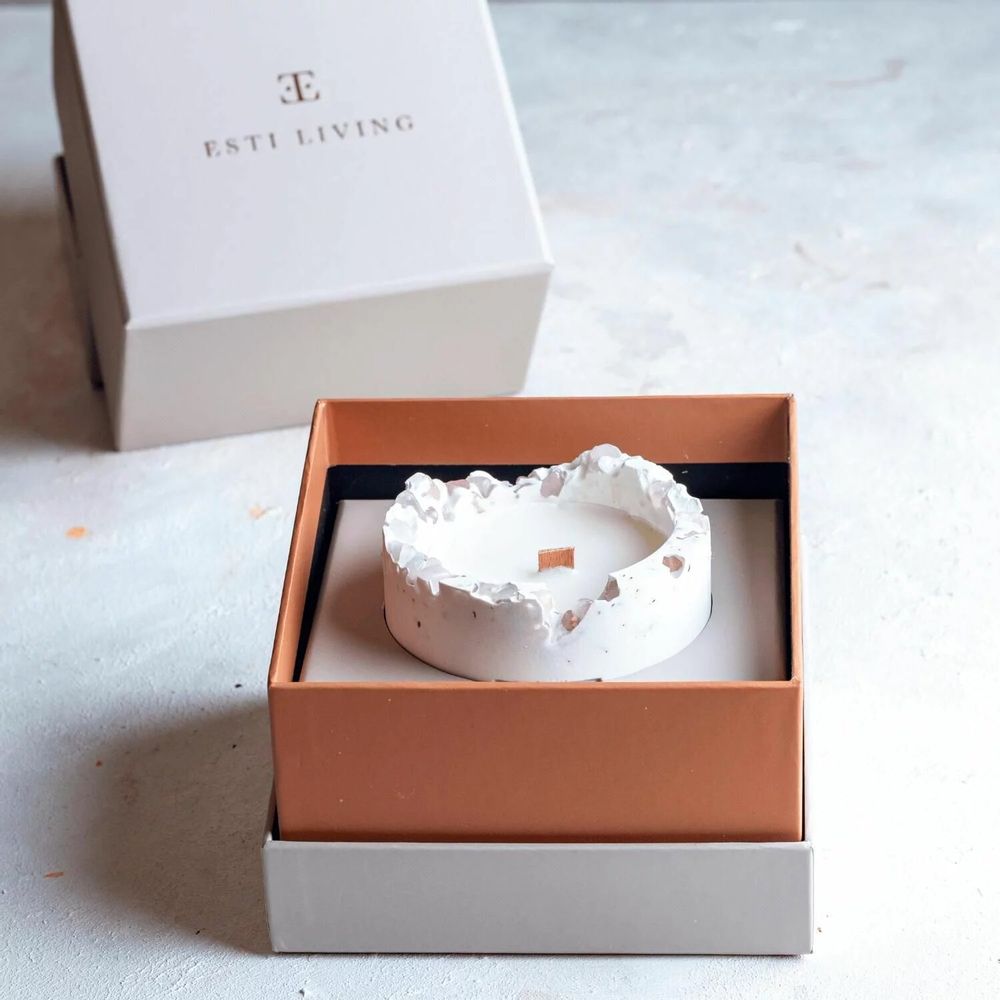 Candles - Silver Glow - Gemstone Candle - ESTI LIVING