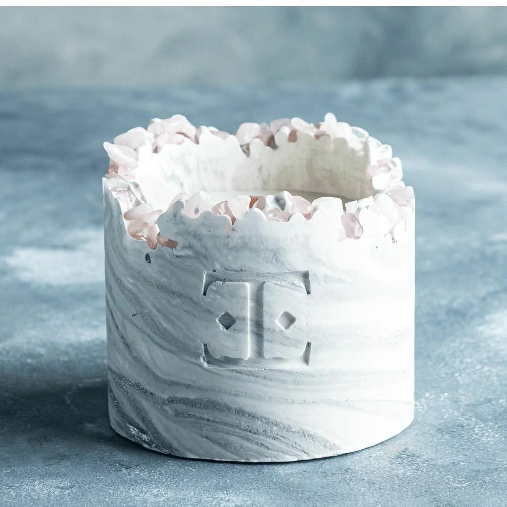 Candles - Silver Glow - Gemstone Candle - ESTI LIVING