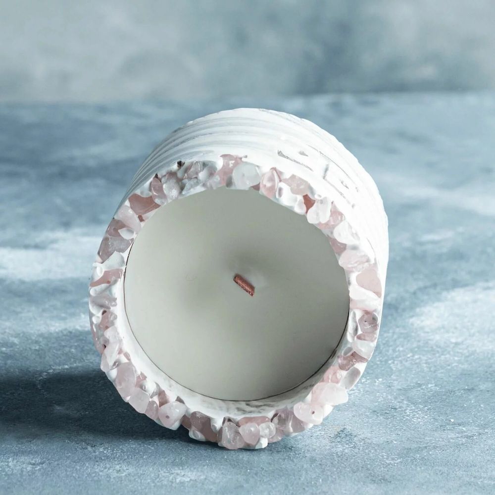 Candles - Silver Glow - Gemstone Candle - ESTI LIVING