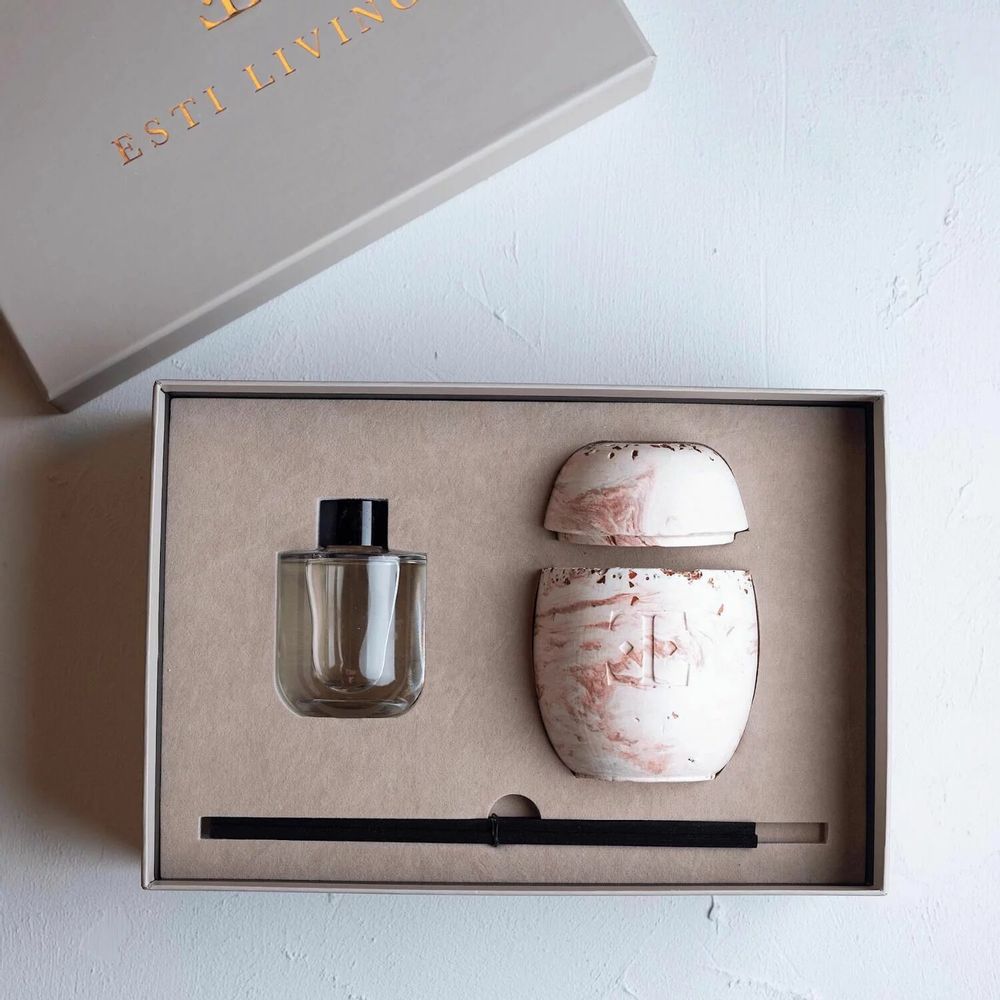 Scent diffusers - Copper Charm - Reed Diffuser Set - ESTI LIVING
