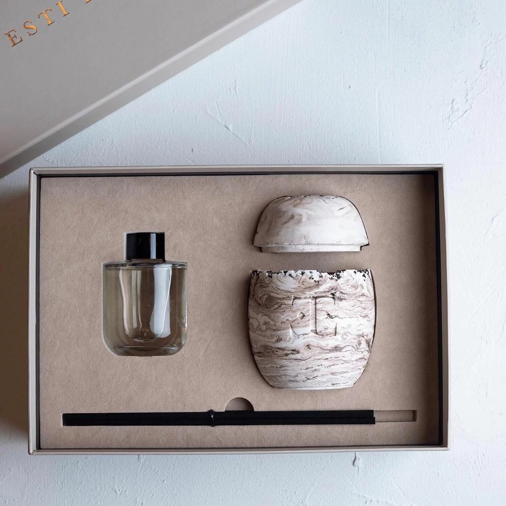 Scent diffusers - Mocha Dreams - Reed Diffuser Set - ESTI LIVING