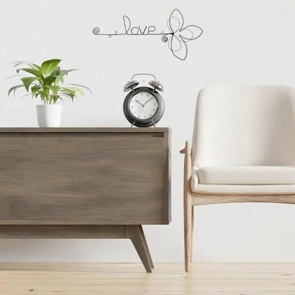 Other wall decoration - Fleur de Lys - "Love" - Wire wall decoration - BIJOUX DE MUR