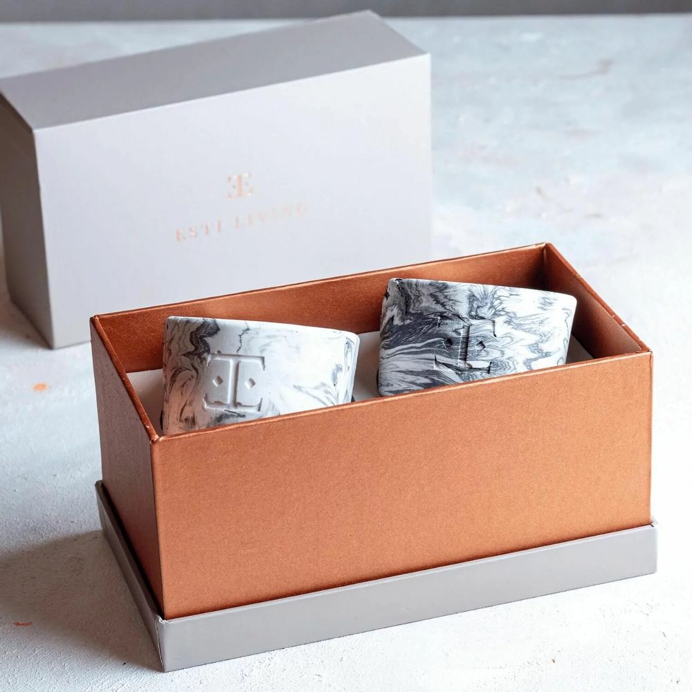 Gifts - Black Rose - Midi Set of 2 Candles - ESTI LIVING