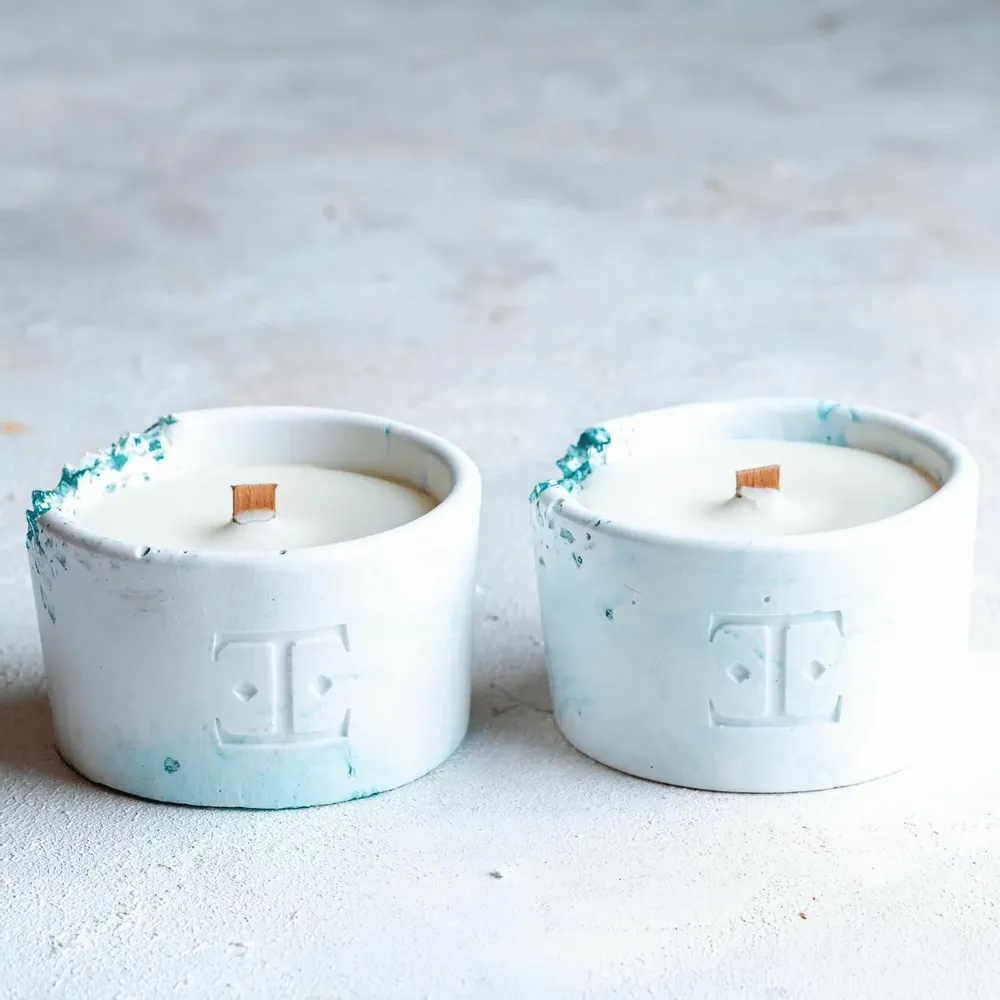 Bougies - Ocean Wave - Set de 2 Bougies Midi - ESTI LIVING