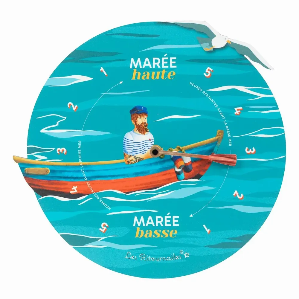 Decorative objects - Michel Bellepeche tide clock - LES RITOURNAILES