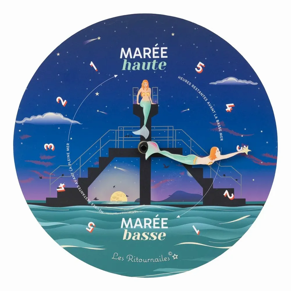 Objets de décoration - Horloge à marée les Irènes - LES RITOURNAILES