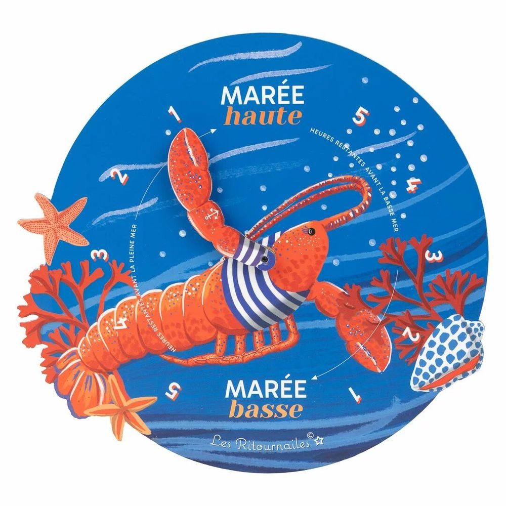 Clocks - Omar Chéri tide clock - LES RITOURNAILES