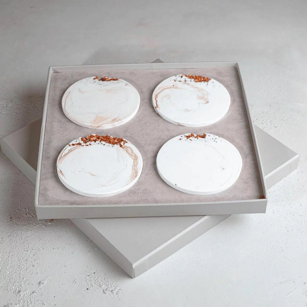 Gifts - Antique Gold - Coaster Set - ESTI LIVING