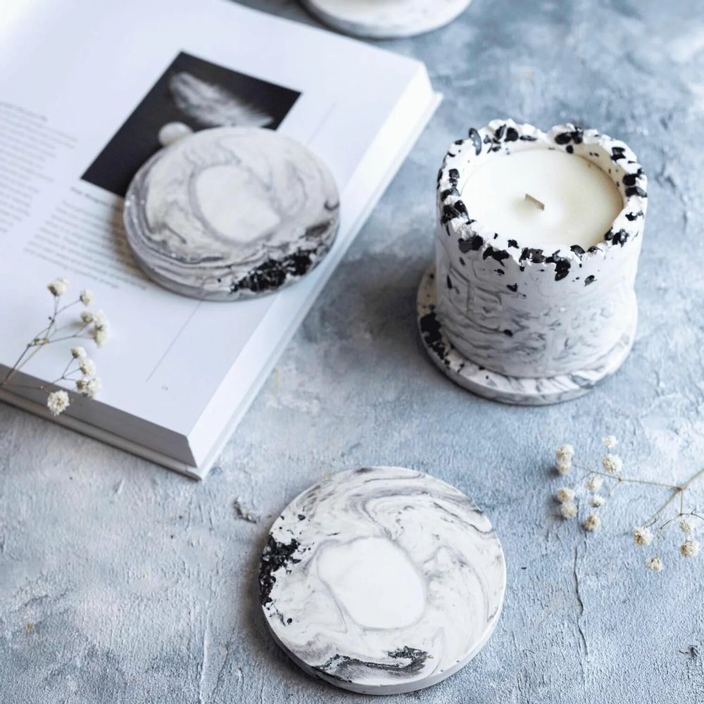 Beauty products - Black Rose - Crystal Coaster Set - ESTI LIVING