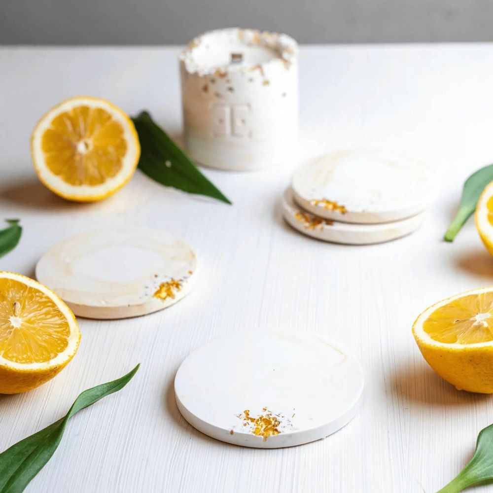 Beauty products - Fresh Bloom - Crystal Coster Set - ESTI LIVING