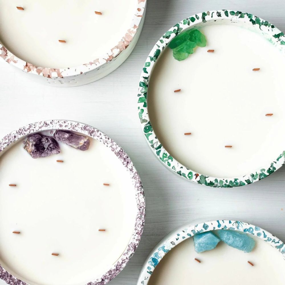Candles - Lavander - Luna Gemstone Candle - ESTI LIVING