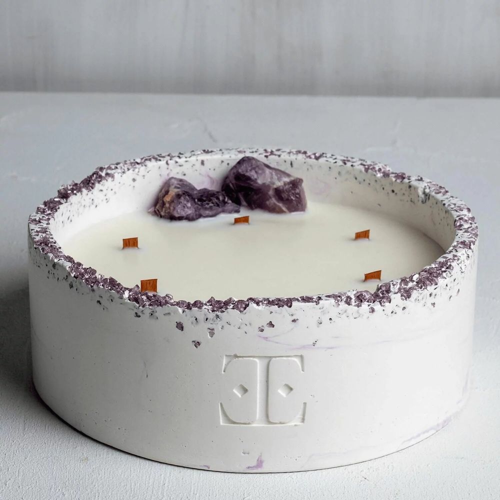 Candles - Lavander - Luna Gemstone Candle - ESTI LIVING