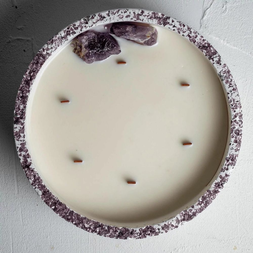 Candles - Lavander - Luna Gemstone Candle - ESTI LIVING