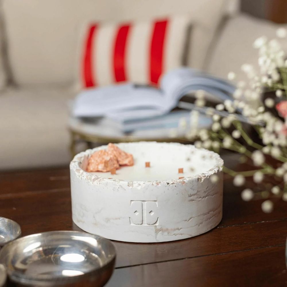 Objets de décoration - Lune et figue - Bougie Luna Gemstone - ESTI LIVING