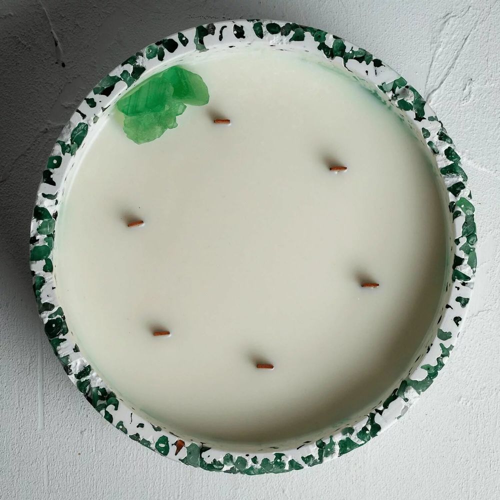 Candles - Mystic Green - Luna Gemstone Candle - ESTI LIVING
