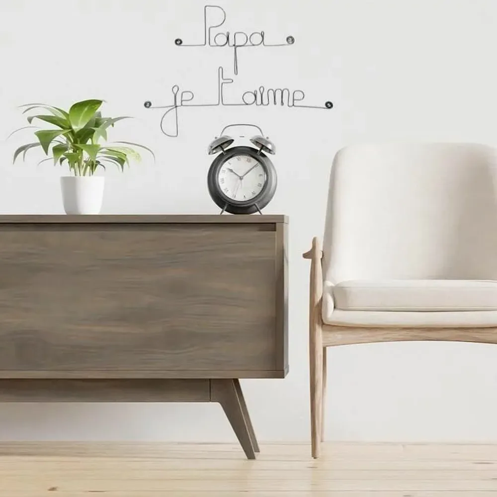 Other wall decoration - Father's Day "Dad I love you" - in Wire - BIJOUX DE MUR