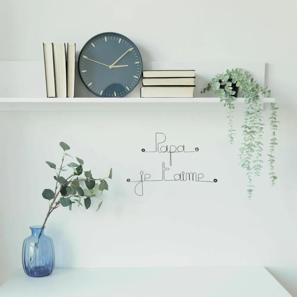 Other wall decoration - Father's Day "Dad I love you" - in Wire - BIJOUX DE MUR