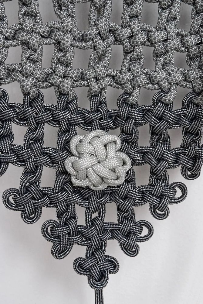 Outdoor decorative accessories - Wall decor • Mobile Masks THE KNOT • Outdoors Indoors • Textile cords - SARAH ALOISI PARIS