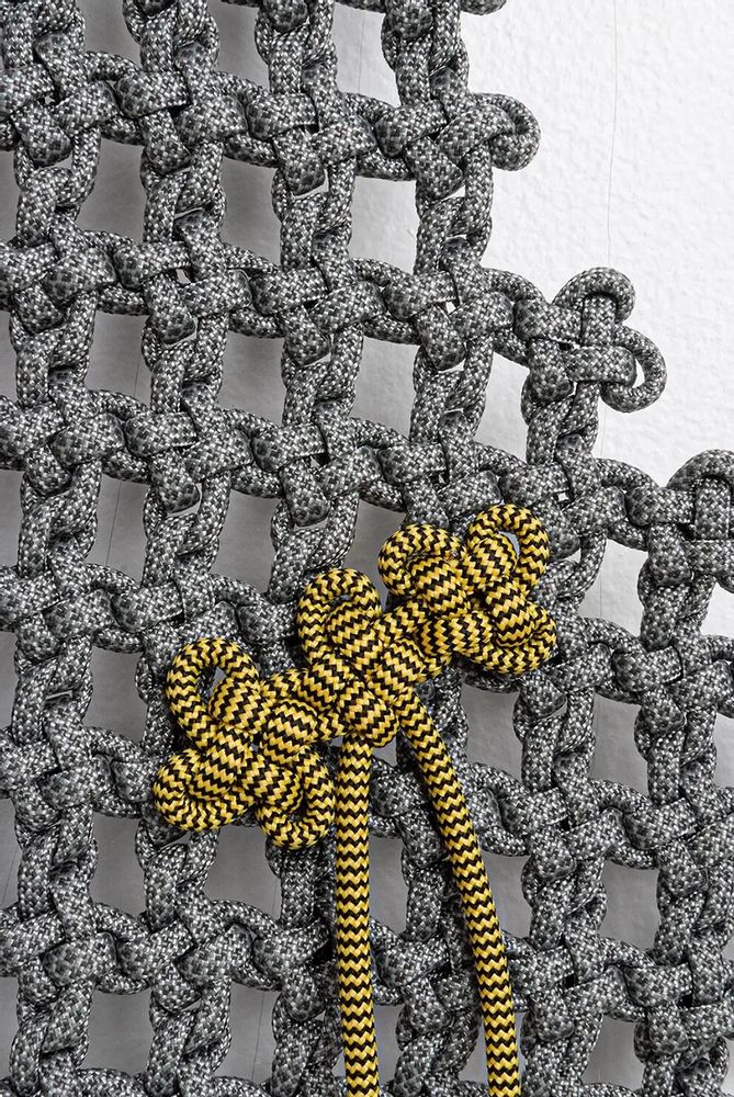 Outdoor decorative accessories - Wall decor • Mobile Masks THE KNOT • Outdoors Indoors • Textile cords - SARAH ALOISI PARIS
