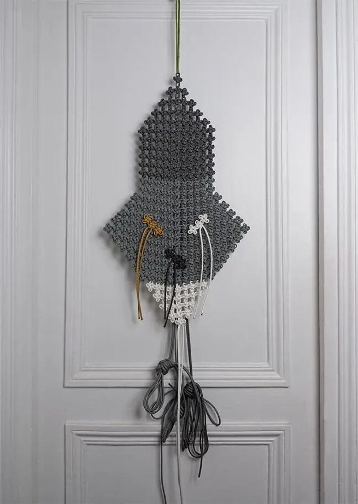 Outdoor decorative accessories - Wall decor • Mobile Masks THE KNOT • Outdoors Indoors • Textile cords - SARAH ALOISI PARIS