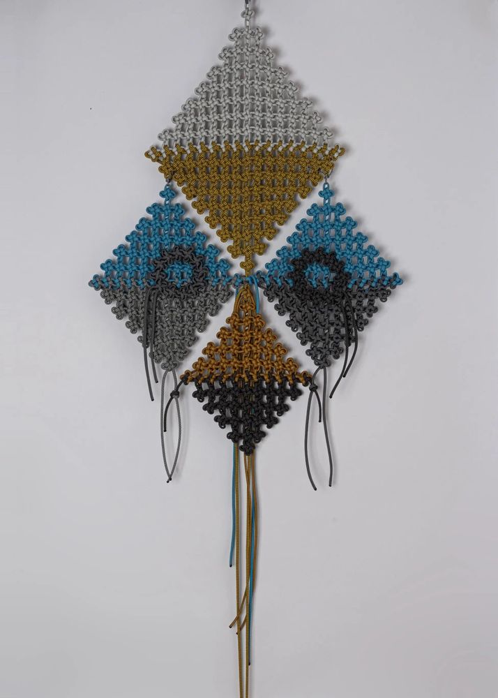 Outdoor decorative accessories - Wall decor • Mobile Masks THE KNOT • Outdoors Indoors • Textile cords - SARAH ALOISI PARIS
