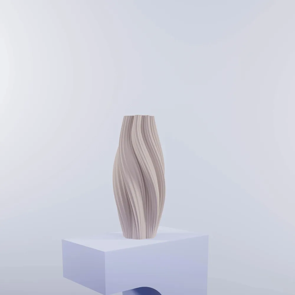 Office design and planning - 3D printed vase "Hot Ice Cream Slim" - AURA 3D