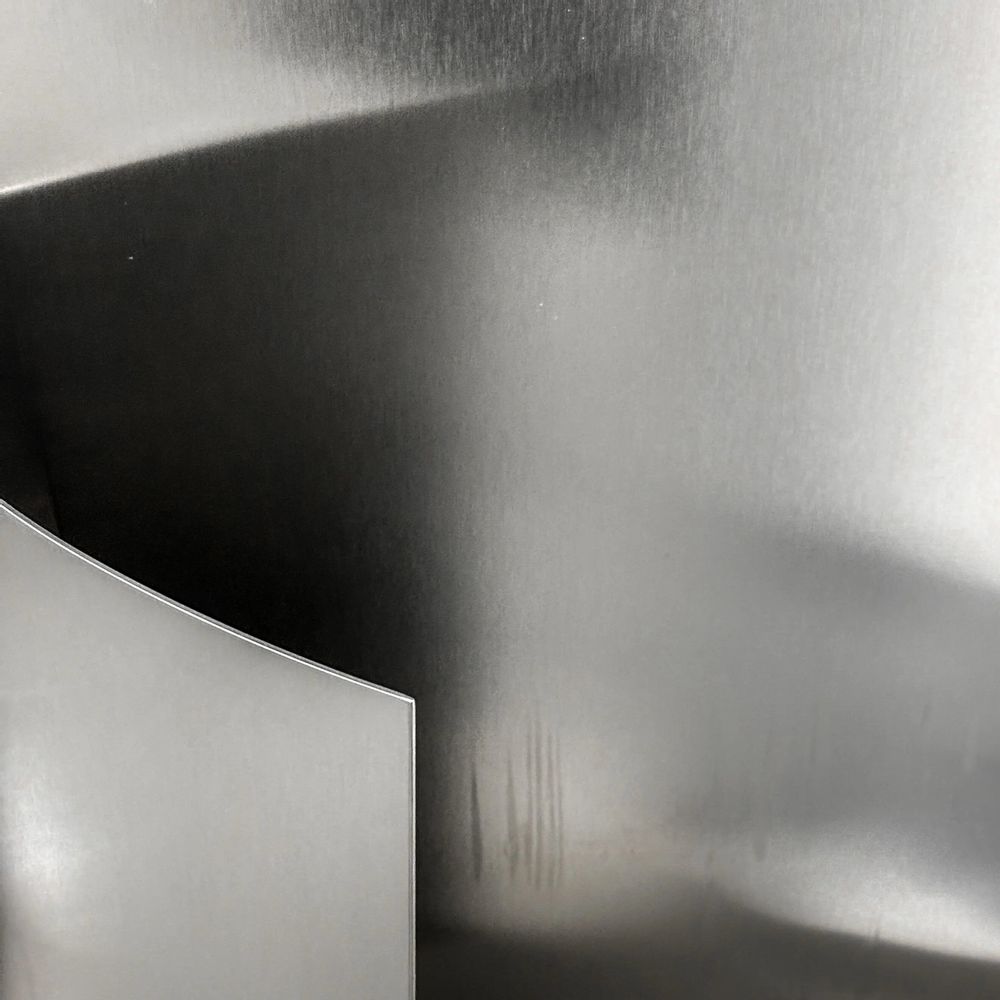 Floor lamps - Sculptural Concrete and Stainless Steel Standing Light [ESSENZ] - CASE STUDIOS