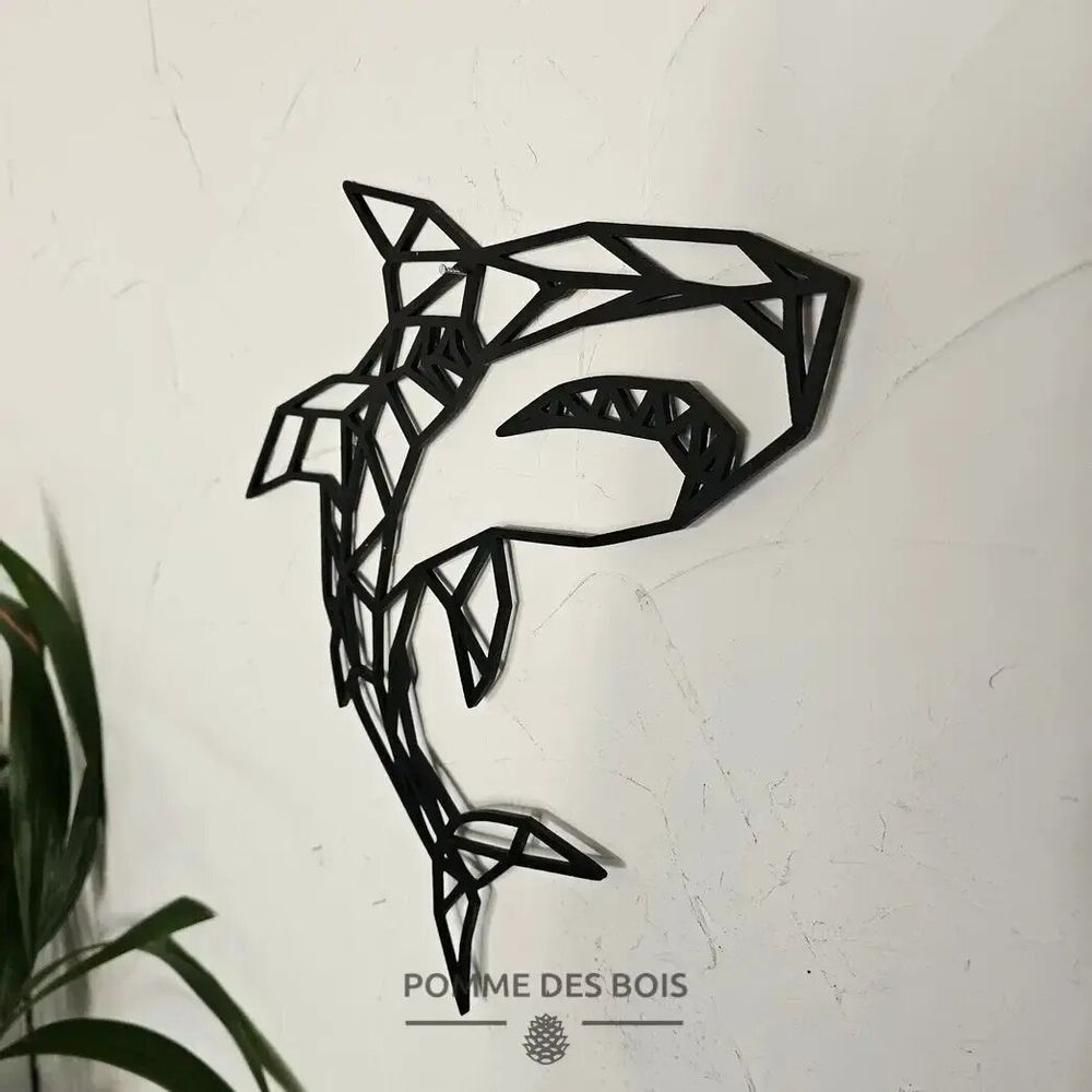 Paintings - Painting - Wired Shark - POMME DES BOIS