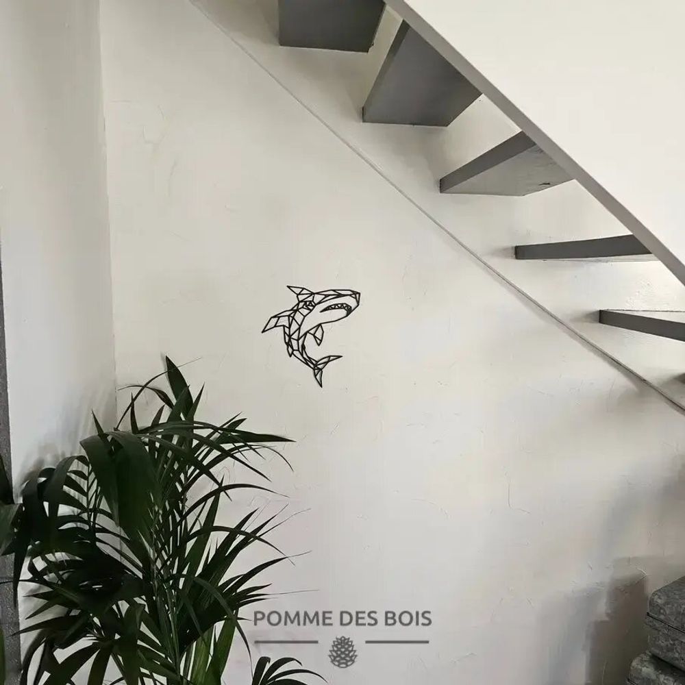 Paintings - Painting - Wired Shark - POMME DES BOIS