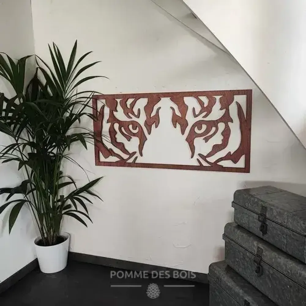 Tableaux - Tableau - Regard du Tigre - POMME DES BOIS