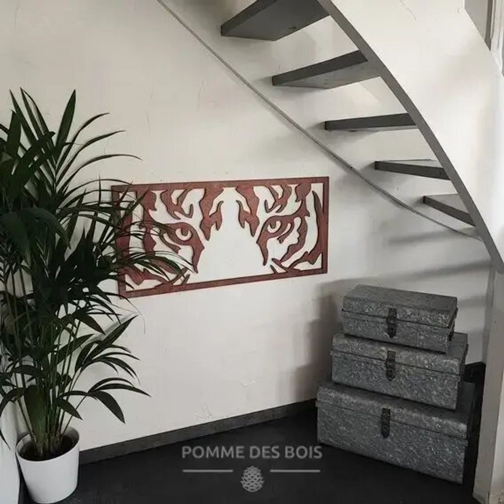 Tableaux - Tableau - Regard du Tigre - POMME DES BOIS