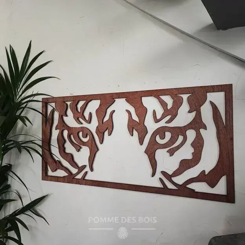 Tableaux - Tableau - Regard du Tigre - POMME DES BOIS