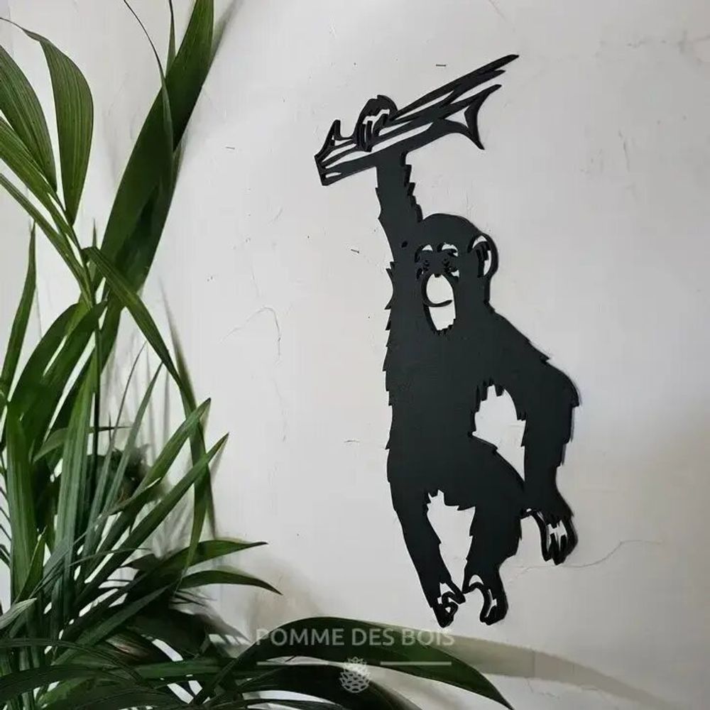 Paintings - Painting - Monkey with Branch - POMME DES BOIS