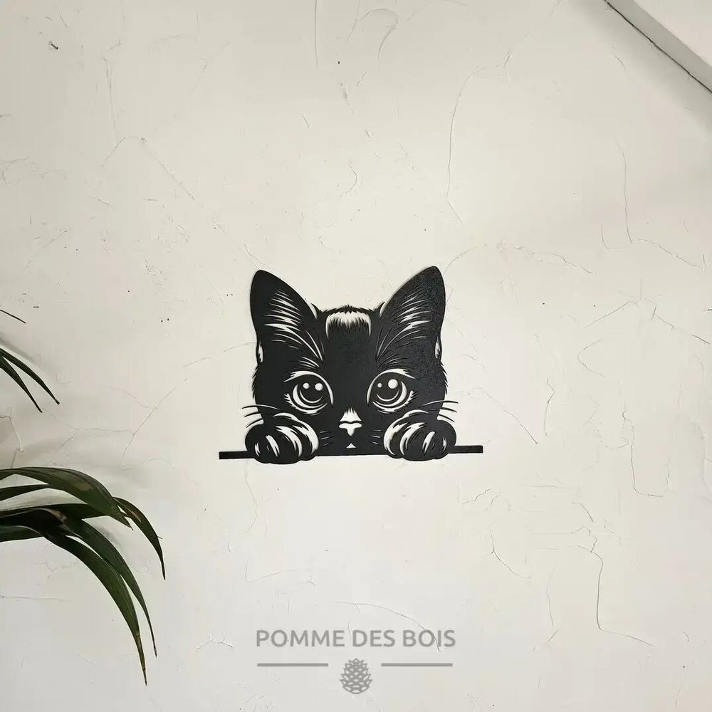Paintings - Painting - Shy Cat - POMME DES BOIS