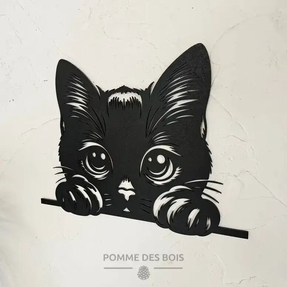 Paintings - Painting - Shy Cat - POMME DES BOIS