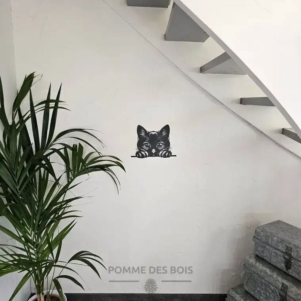 Paintings - Painting - Shy Cat - POMME DES BOIS