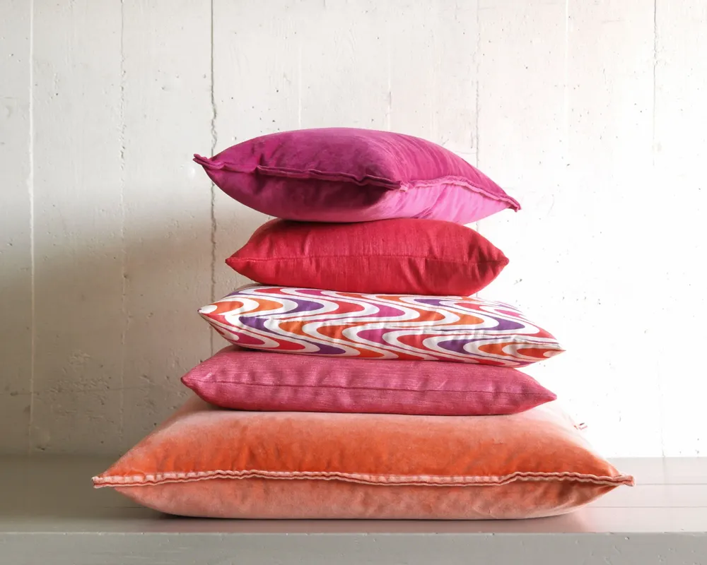 Fabric cushions - Swirl silk cushion cover - ML FABRICS