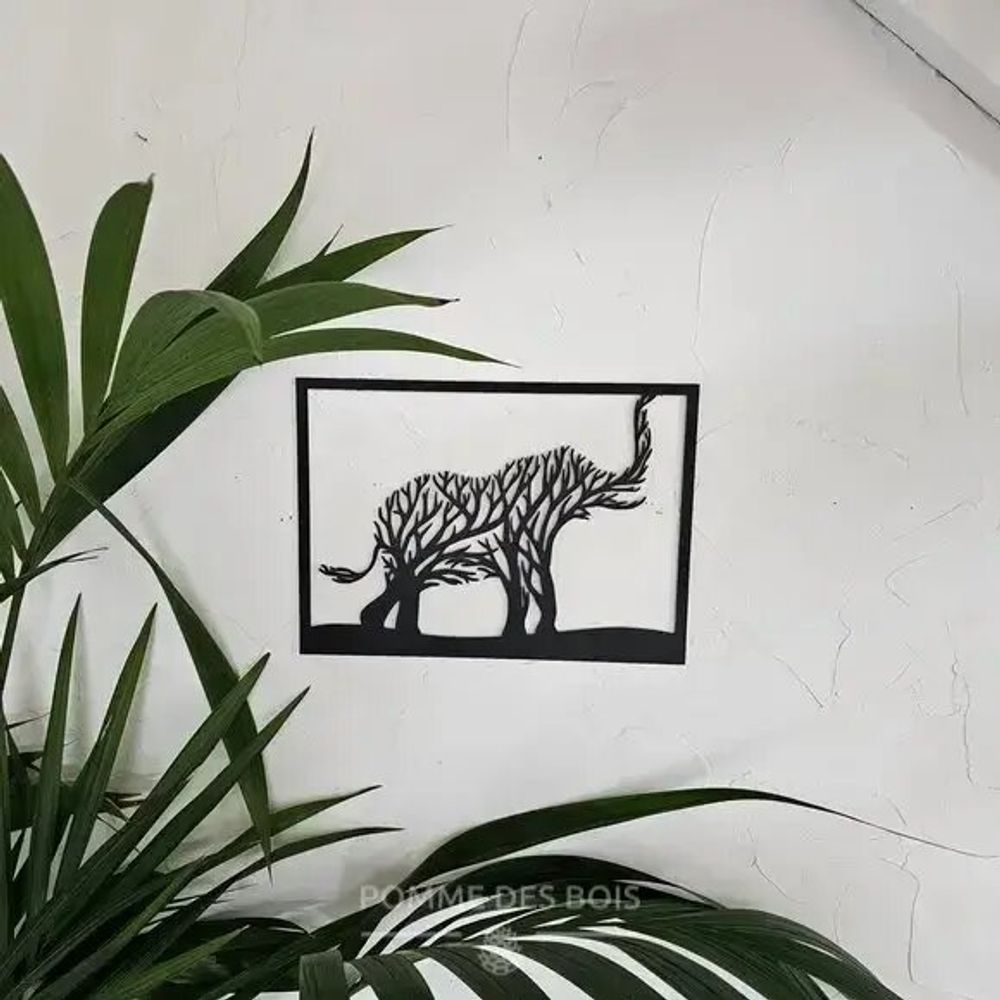 Tableaux - Tableau - Éléphant Arbre - POMME DES BOIS