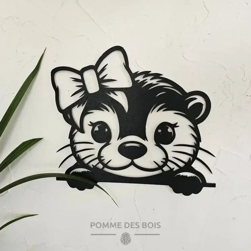 Paintings - Painting - Otter with Bow - POMME DES BOIS